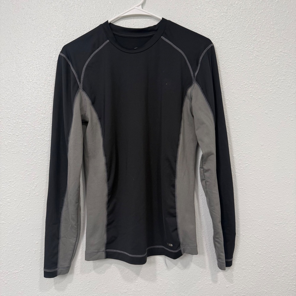 Champion C9 Mens Compression Shirt Long Sleeve Black Gray S9254-UKZ Size M